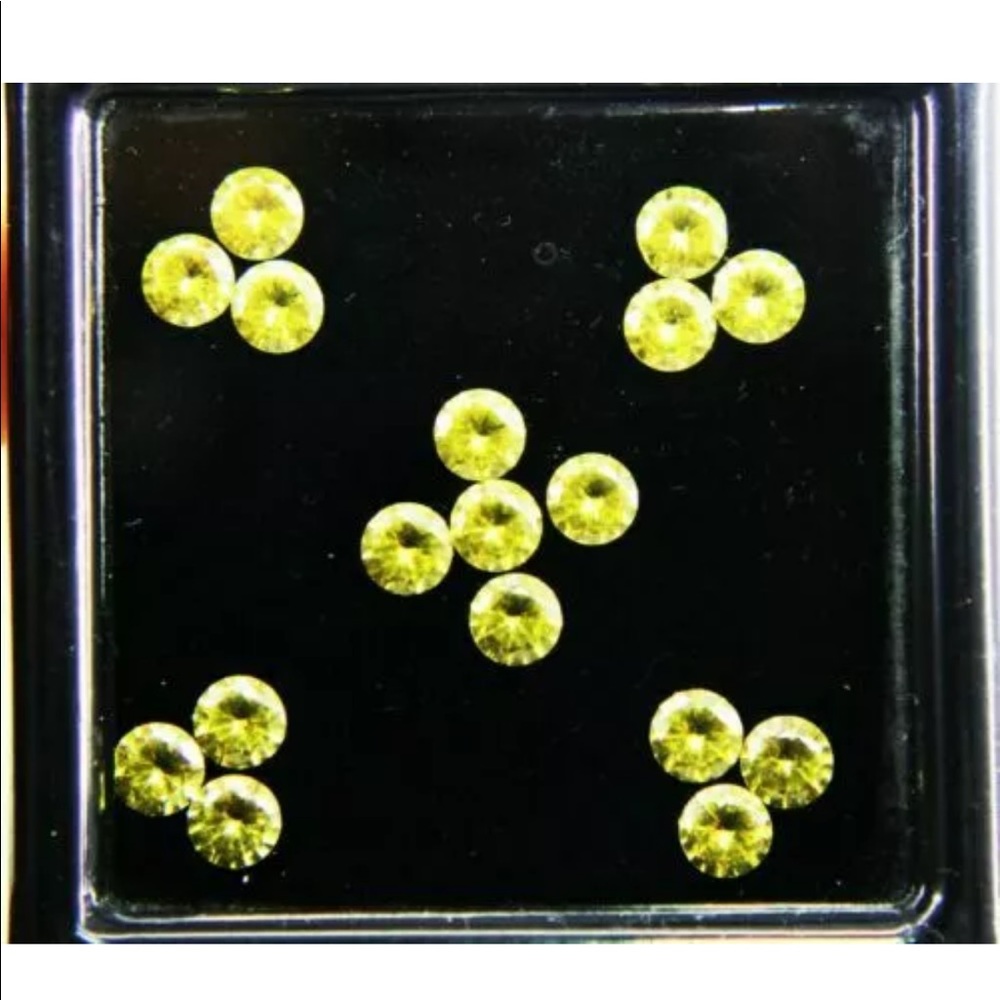 6.07 CT Natural Yellow sapphire Round 20 gemstone